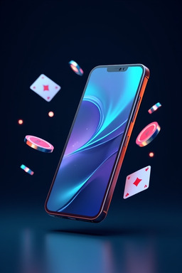 Teléfono con la app de casino